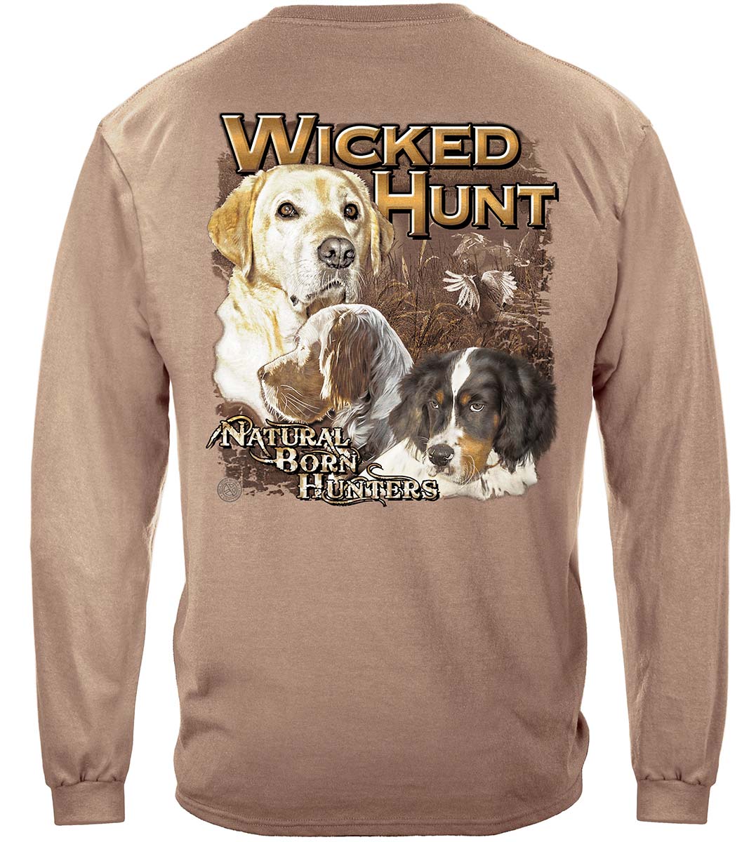 Wicked Hunt Birds Long Sleeve Shirt - back view