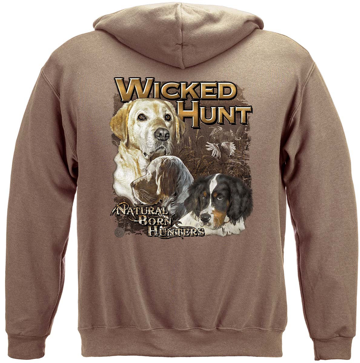 Wicked Hunt Birds Hoodie - back view