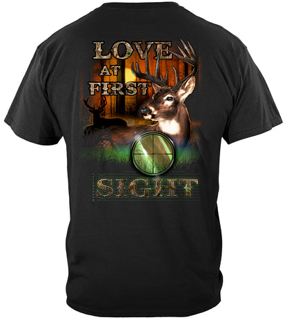 Deer Hunting Love at First Sight T-Shirt - back view