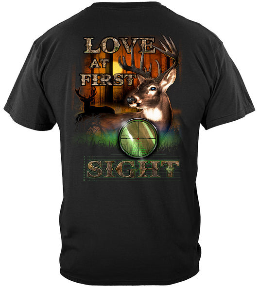 Deer Hunting Love at First Sight T-Shirt - back view
