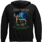 Hunting Old Indian Saying Vegetarian Bad Hunter Hoodie - back view