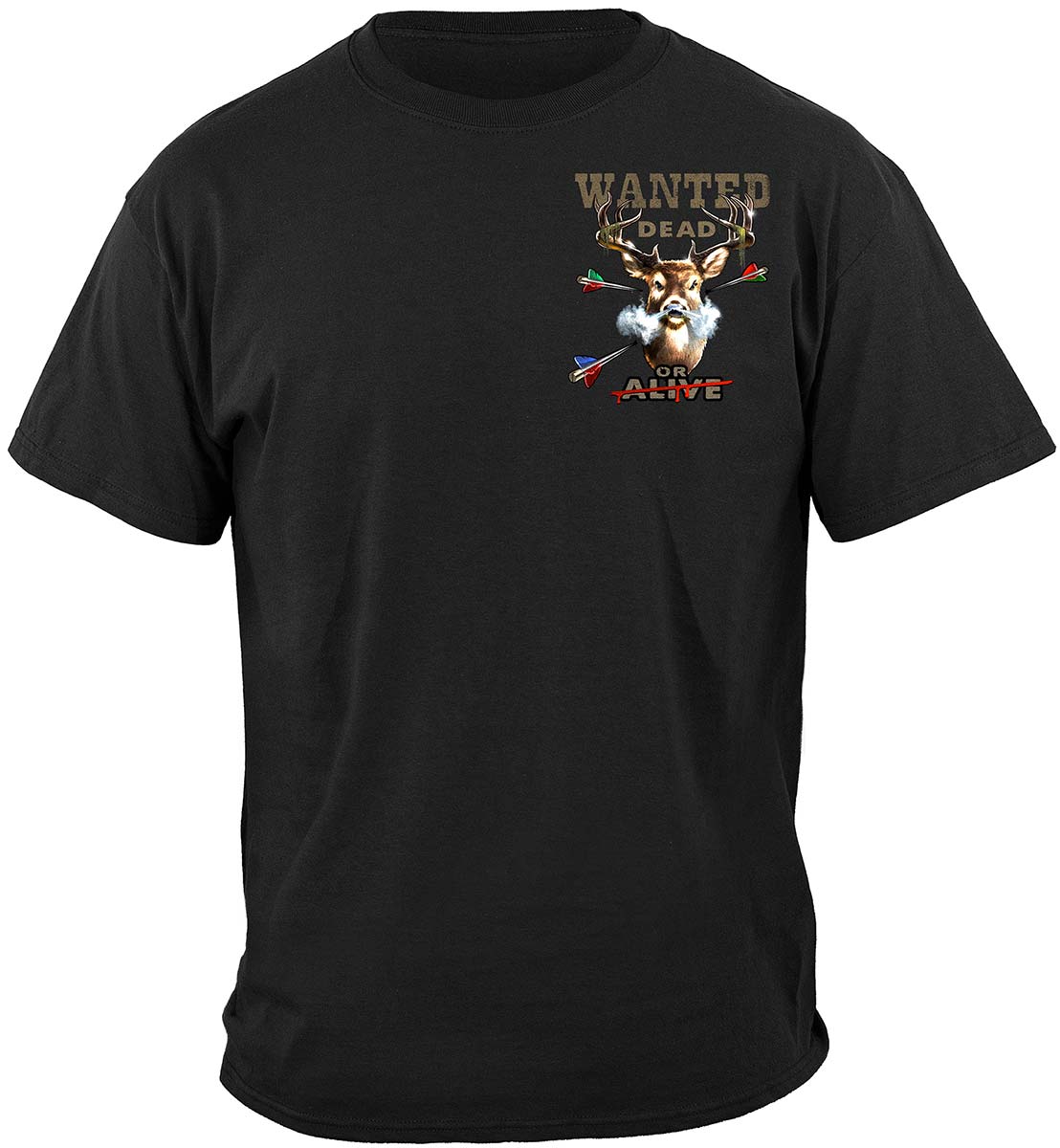 Hunting Wanted Dead or Alive Full Rack T-Shirt - front view
