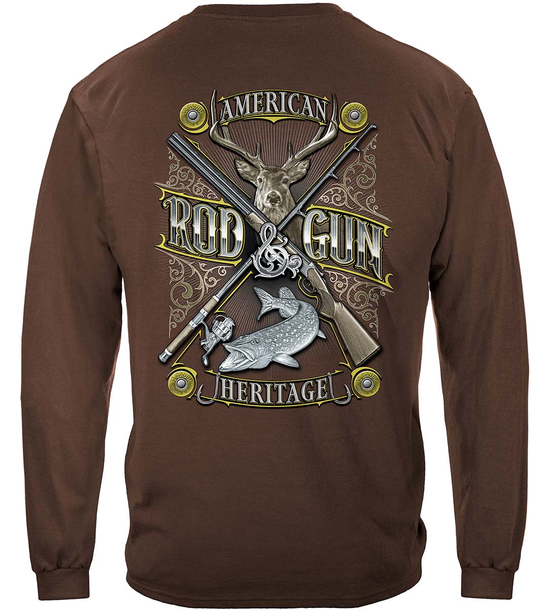 Hunting Rod and Gun American Heritage Long Sleeve Shirt - back view