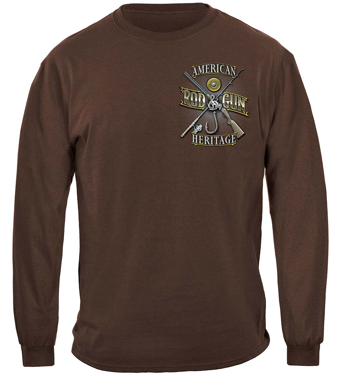 Hunting Rod and Gun American Heritage Long Sleeve Shirt - front view