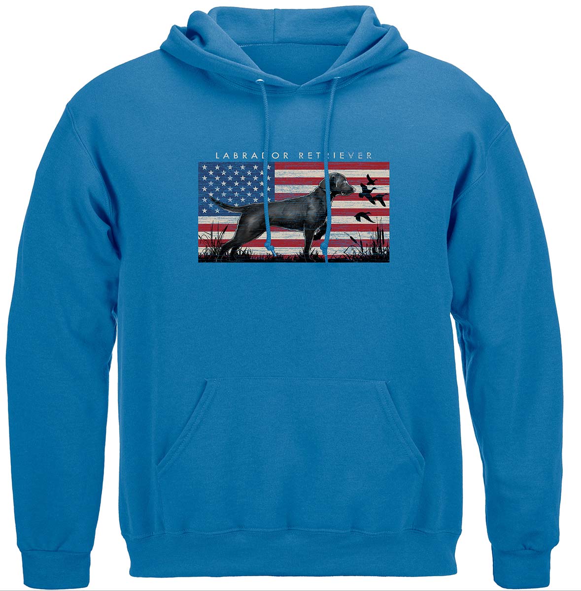 Bird Hunting Dog Labrador Retriever Hoodie - front view