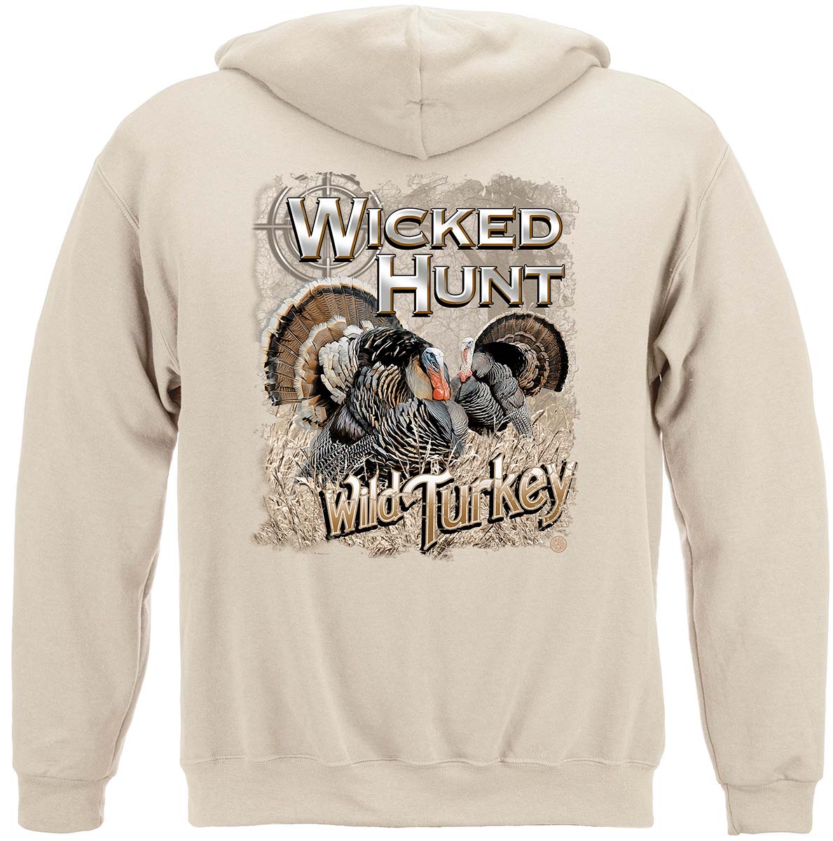 Wicked Hunt WILD Turkey Hoodie - ICED GRAY