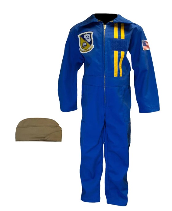 Licensed Blue Angels Youth Flight Suit w/ Garrison Cap