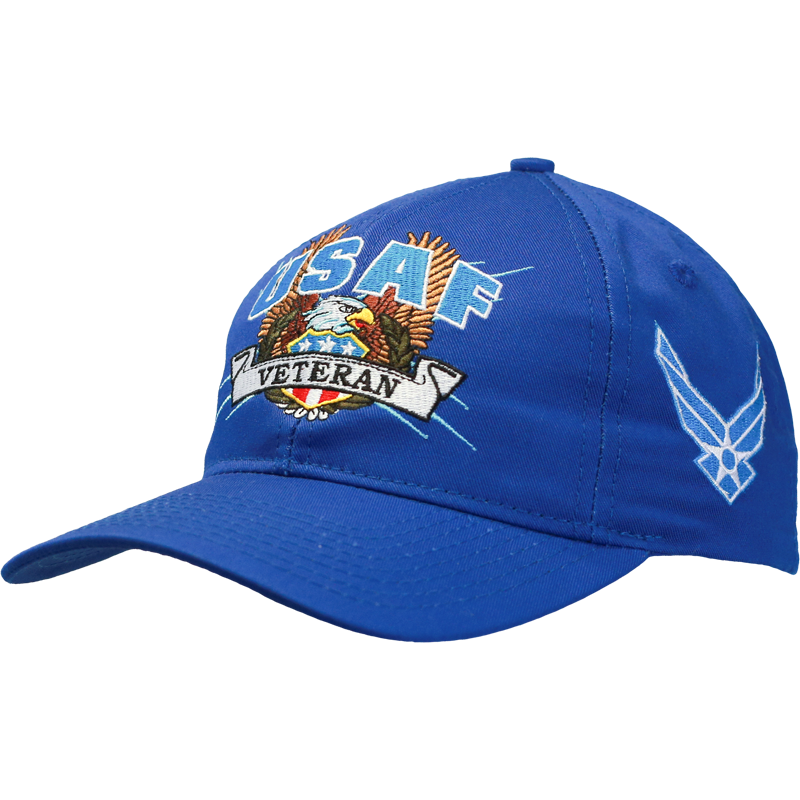 U.S. Air Force Veteran Structured Embroidered Cap – view 2