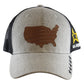 U.S. Army Gray Map Cap with Adjustable Mesh Back – view 2