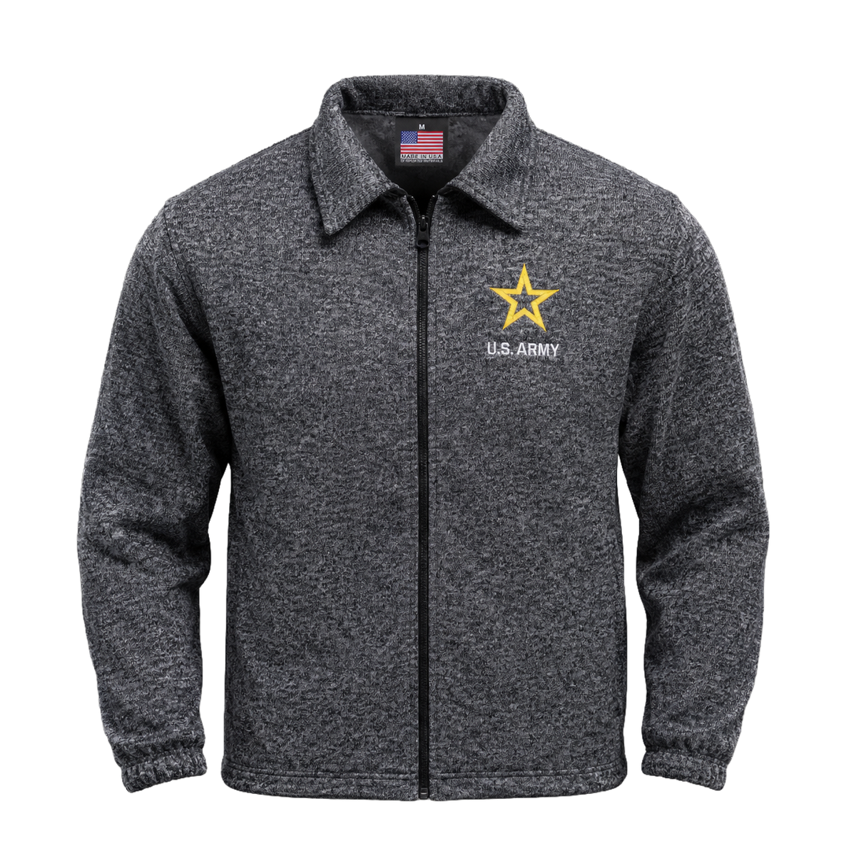 U.S. Army Herringbone Tweed Fleece 1/4-Zip Jacket – view 1