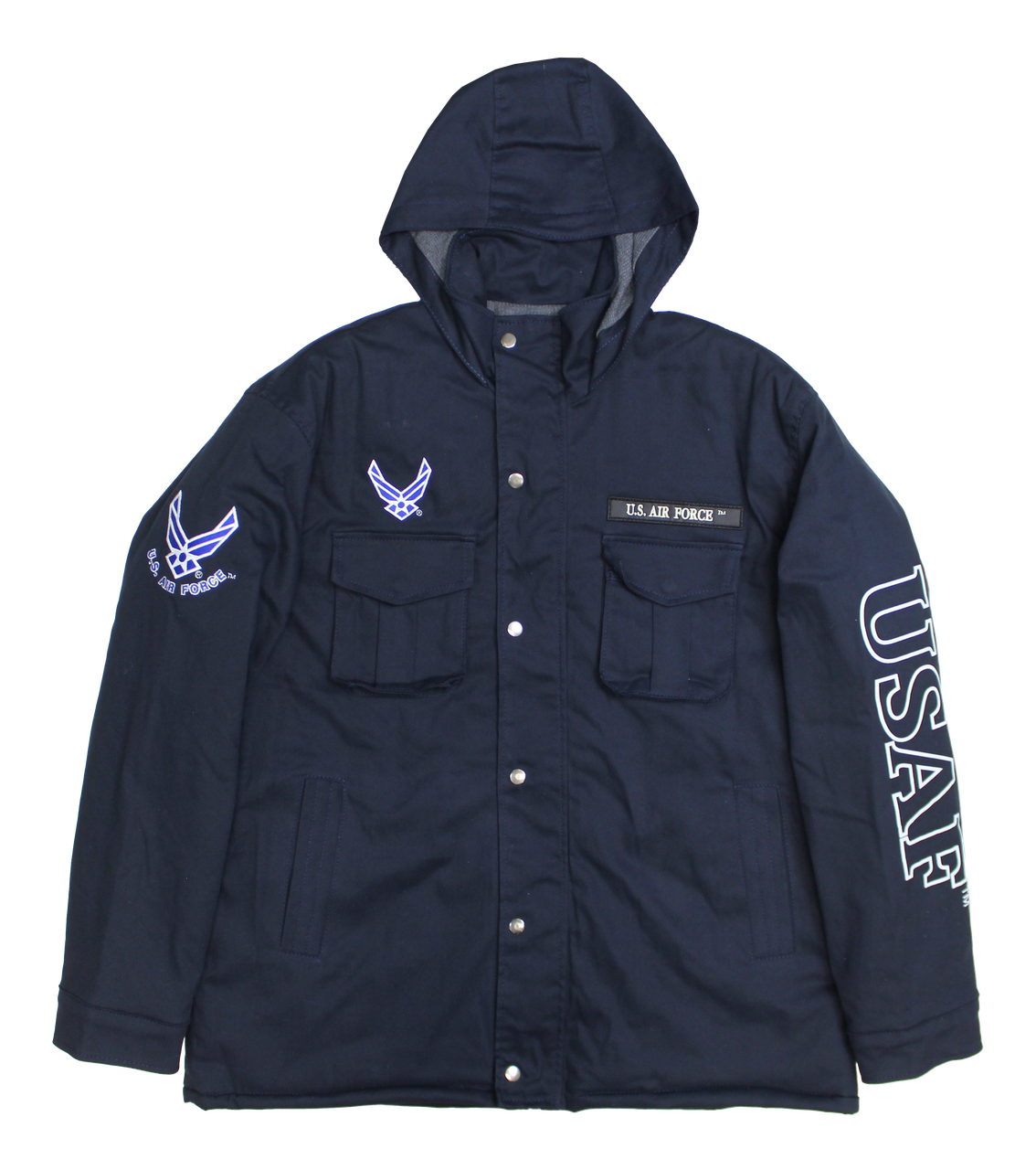 U.S. Air Force Insulated Hooded Canvas Jacket – view 2
