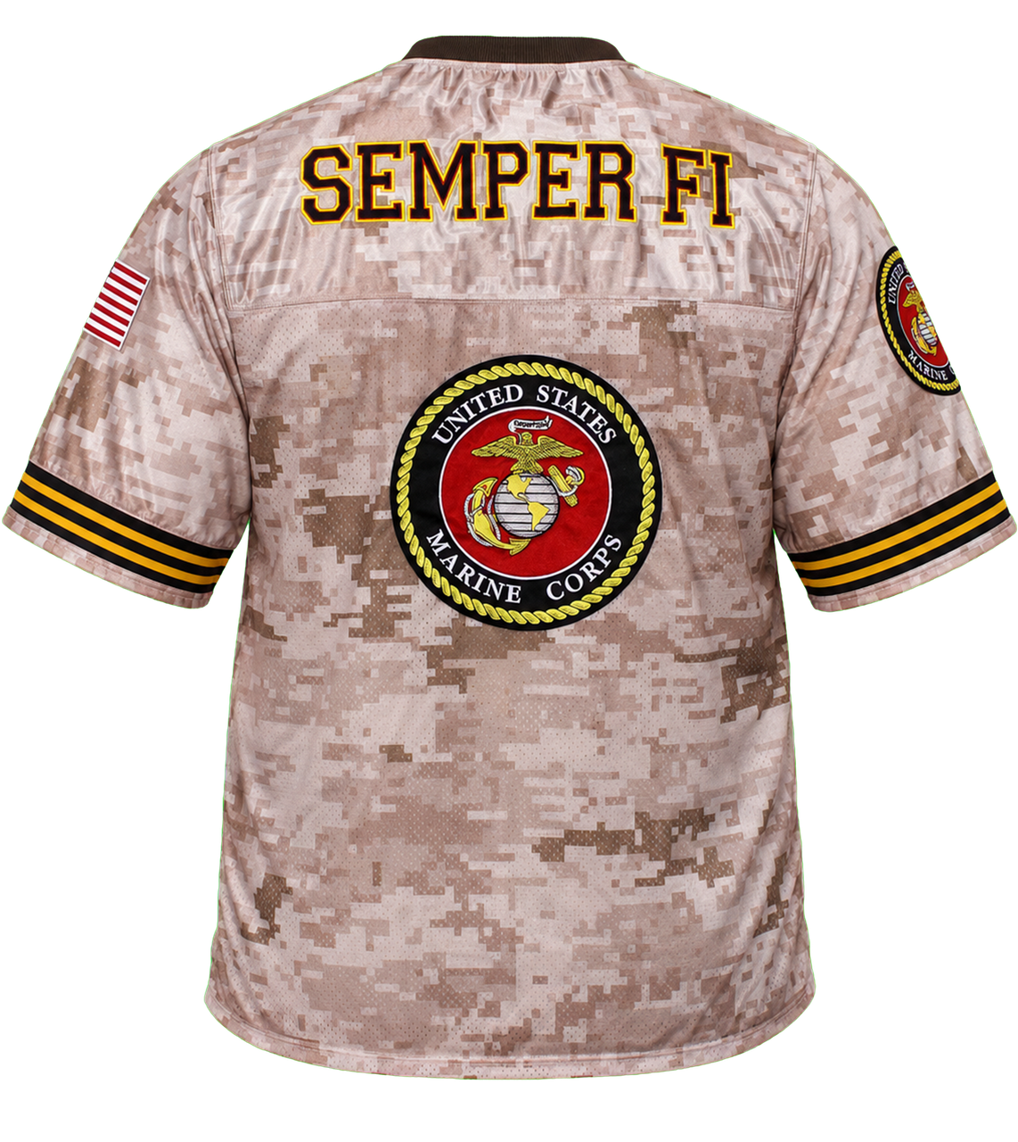 U.S. Marines Digital Camo Embroidered Football Jersey – view 2