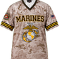 U.S. Marines Digital Camo Embroidered Football Jersey – view 1