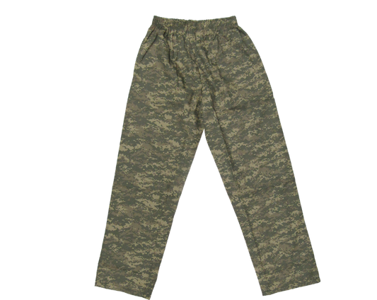 Digital Camo Unisex Scrub Pants with Side Pockets – view 1