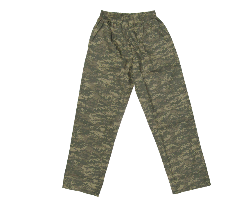 Digital Camo Unisex Scrub Pants with Side Pockets – view 1
