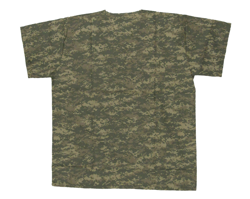 Digital Camouflage Unisex Scrub Top Apparel – view 2
