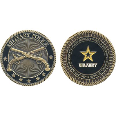 U.S. Army Military Police Challenge Coin – front and reverse