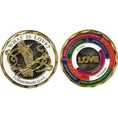 What Is Love? Challenge Coin – front and reverse