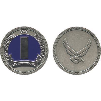 U.S. Air Force First Lieutenant O-2 Challenge Coin – front and reverse