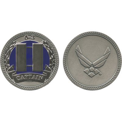 U.S. Air Force Captain O-3 Challenge Coin – front and reverse