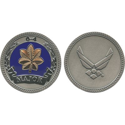 U.S. Air Force Major O-4 Challenge Coin – front and reverse