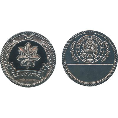 U.S. Army Lieutenant Colonel O-5 Challenge Coin – front and reverse