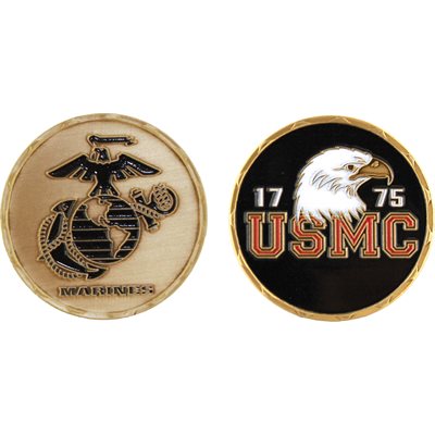 USMC 1775 Eagle Challenge Coin – front and reverse