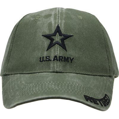 Army Retired Cap – Washed Olive