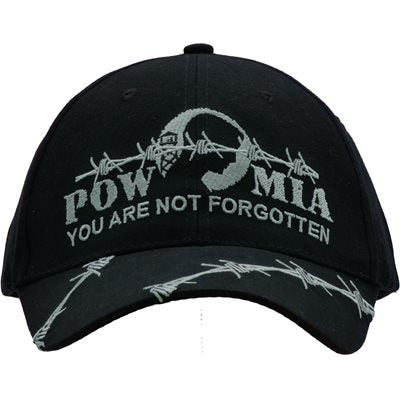 POW-MIA Barbed Wire Cap – Black