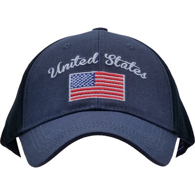United States Flag Mesh Cap – Dark Navy