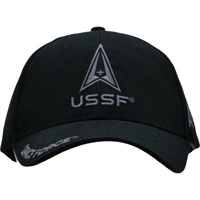 Space Force Four-Location Black Cap