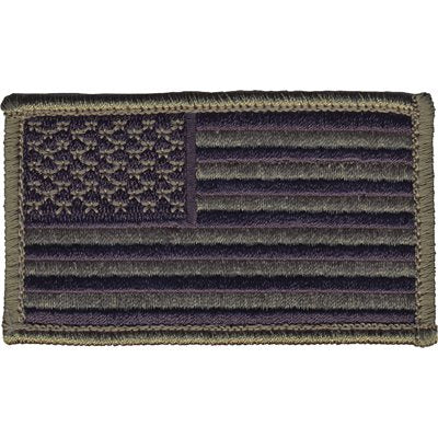 Eagle Crest American Flag Olive Drab 2 x 3 Inch Hook & Loop Patch