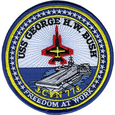 USS George H.W. Bush CVN-77 Patch – 4 Inch