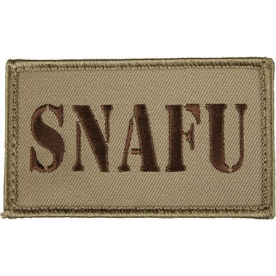 Eagle Crest SNAFU Tan Hook & Loop Patch