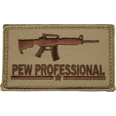Eagle Crest Pew Professional Tan Hook & Loop Patch