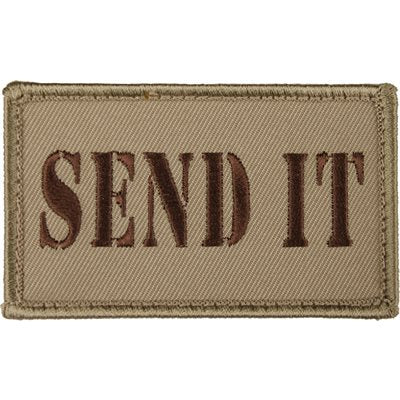 Eagle Crest Send It Tan Hook & Loop Patch