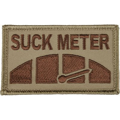 Eagle Crest Suck Meter Tan Hook & Loop Patch