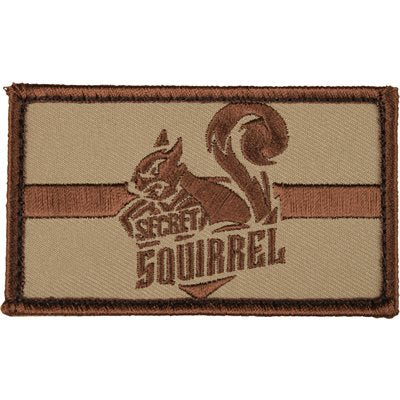 Eagle Crest Secret Squirrel Tan Hook & Loop Patch