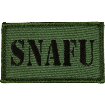 SNAFU Olive Green Hook-and-Loop Patch