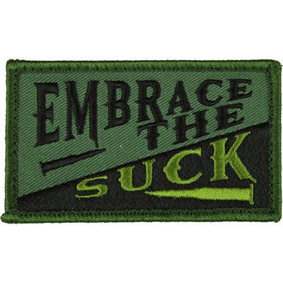 Embrace the Suck Olive Green Hook-and-Loop Patch