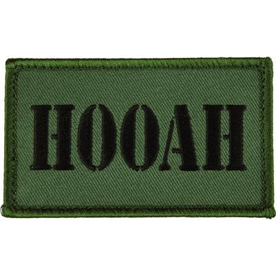 Eagle Crest Hooah Olive Drab Hook & Loop Patch