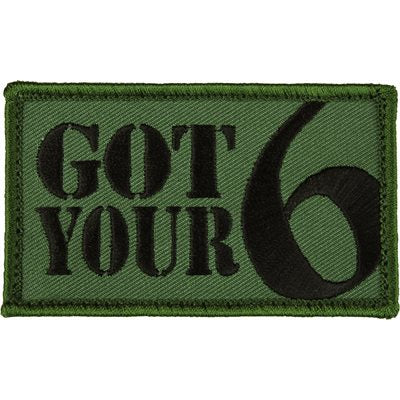 Eagle Crest Got Your 6 Olive Drab Hook & Loop Patch