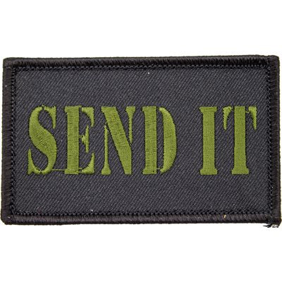 Eagle Crest Send It Black and Olive Hook & Loop Patch