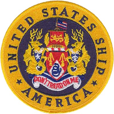 USS America CV-66 Patch – 4.5 Inch