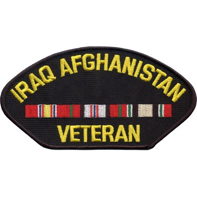 Iraq Afghanistan Veteran Ribbon Emblem