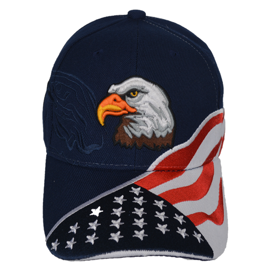 Embroidered Eagle Shadow Logo Stars & Stripes Cap – view 1