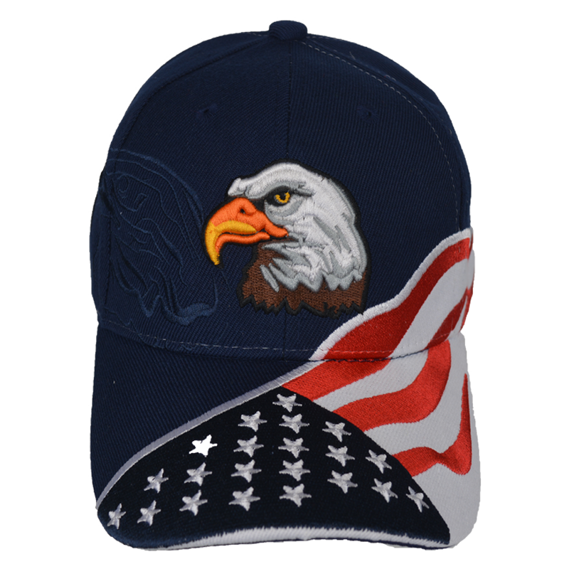 Embroidered Eagle Shadow Logo Stars & Stripes Cap – view 1