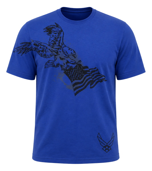 U.S. Air Force Eagle and American Flag T-Shirt – view 1