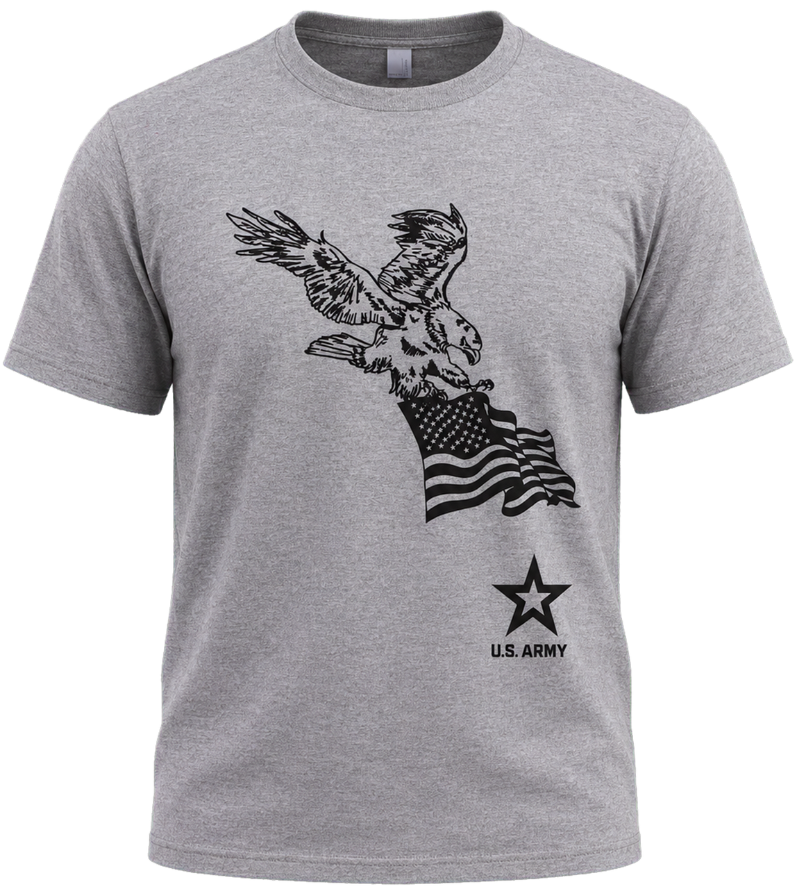 U.S. Army Eagle and American Flag T-Shirt – view 1
