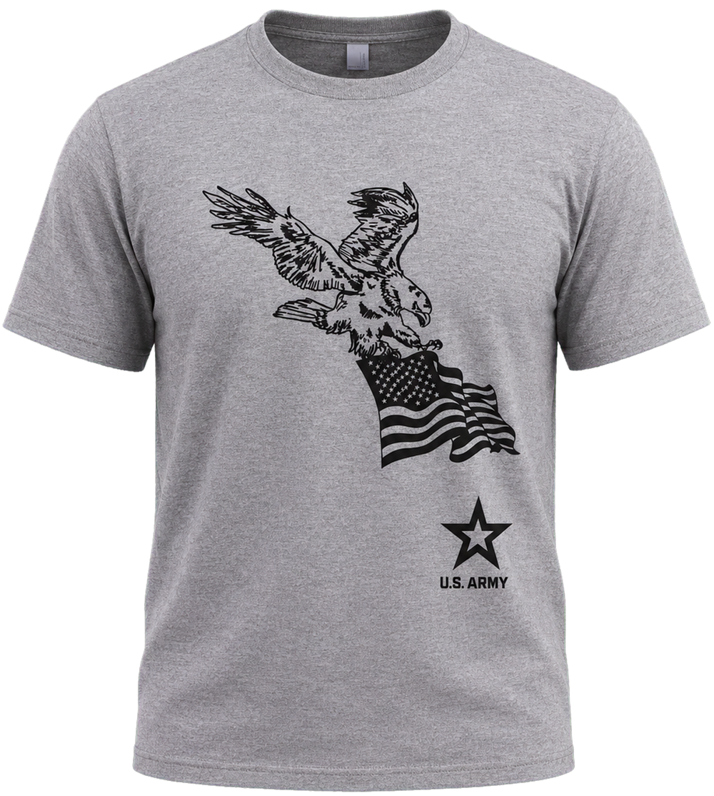 U.S. Army Eagle and American Flag T-Shirt – view 1